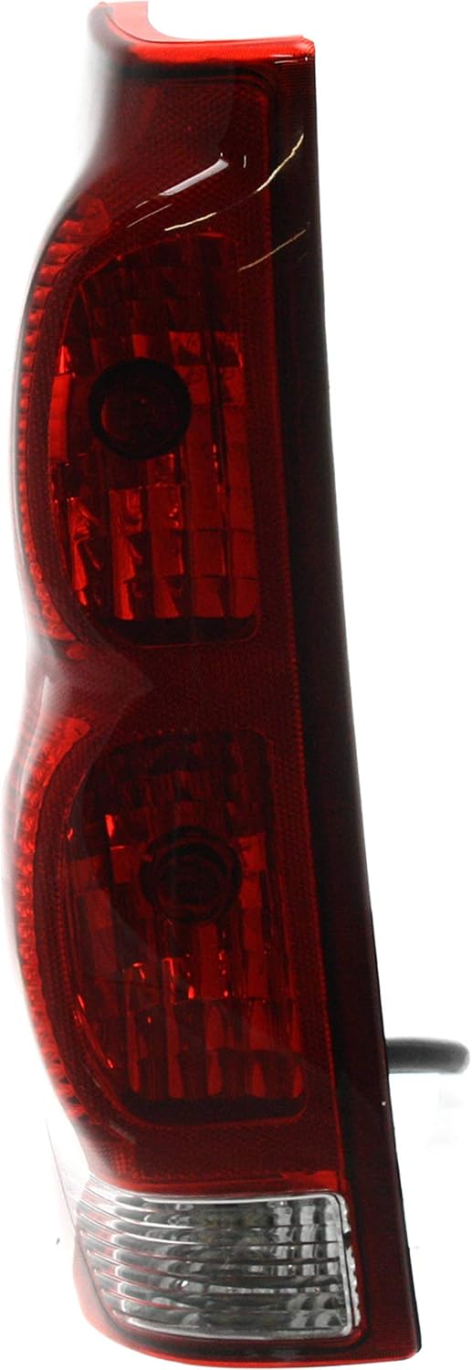 Evan-Fischer Tail Light Assembly Compatible with 2002-2006 Chevrolet Avalanche 1500 All Red Lens Type Driver Side