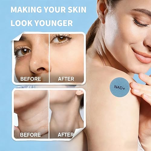 Miniatura 2 de BALSALTA Parches NAD+, fórmula 5 veces más fuerte anti-envejecimiento y apoyo para el bienestar NMNH, resveratrol, vitamina C y CoQ10, parches NAD