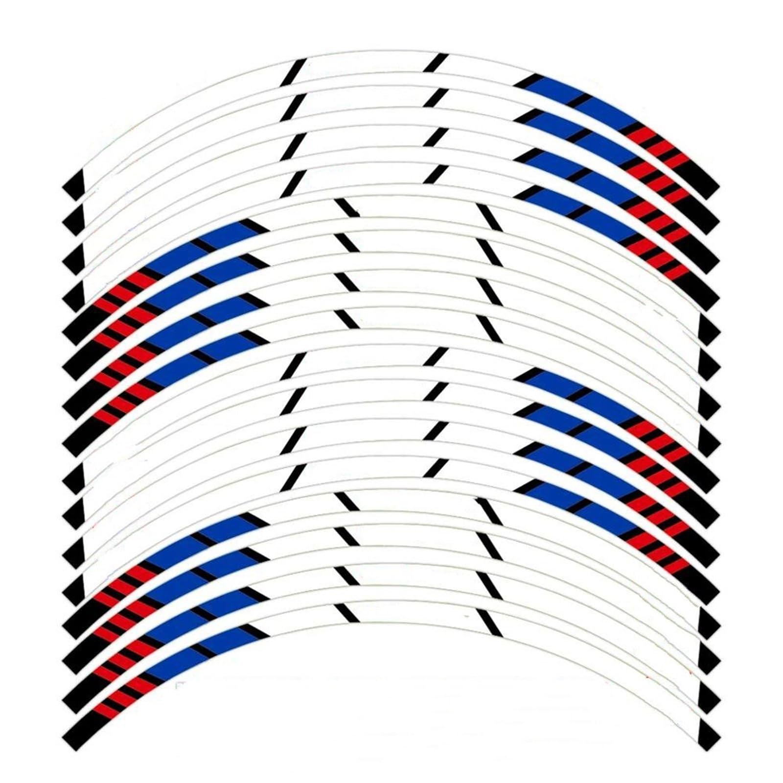 Stickers Motorcycle Wheel Stickers Sports Edge Stripe for HRC CBR600 1000RR CBR650R CBR500R CBR300R CBR250R(Style 1)