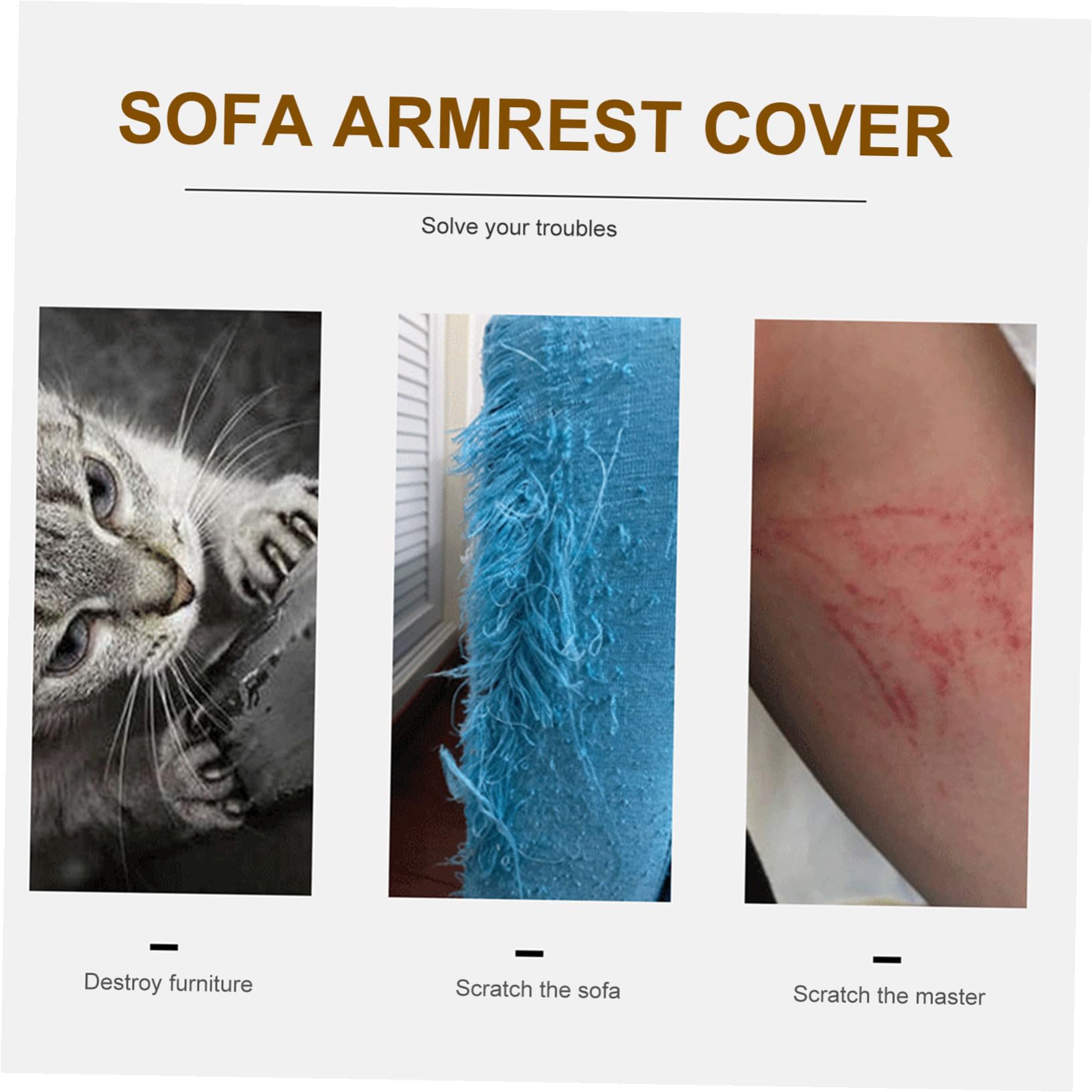 UPKOCH Protector para Sofá de Gatos Material de Sisal Resistente, Funda Antiarañazos para Sala u Oficina, Adecuado para Proteger Muebles y Evitar Daños