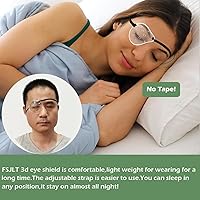 Vista 2 de 2 protectores de ojos transparentes para cirugía de cataratas, parche protector de ojos con ventilación dura con banda elástica extendida, protector