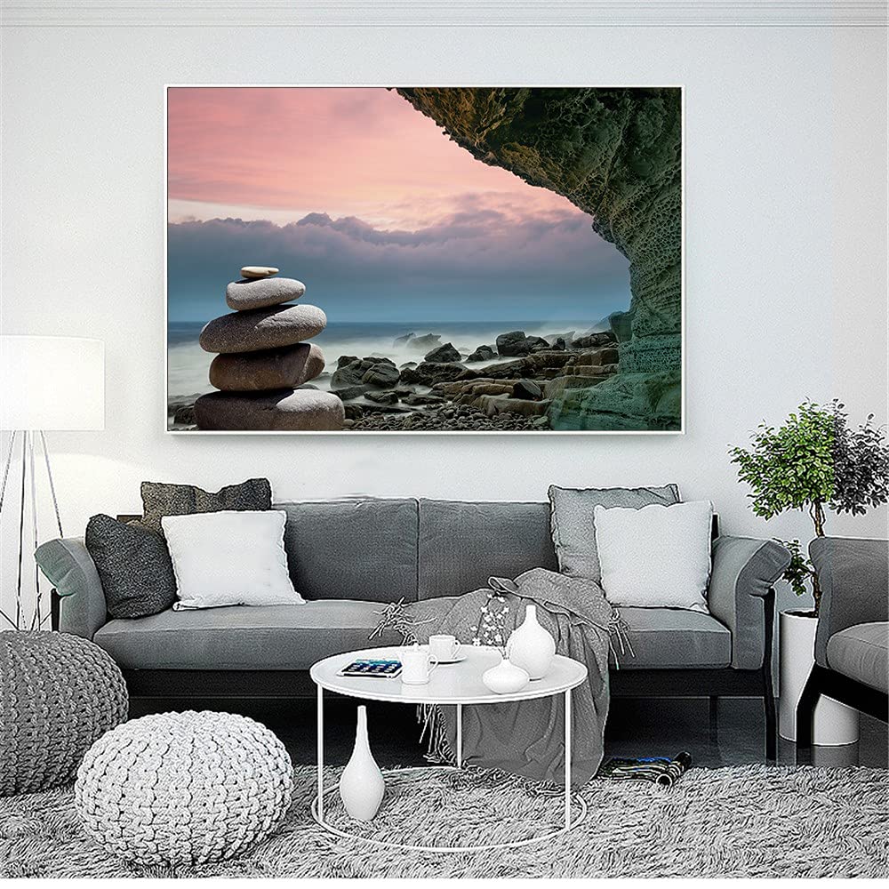 Peinture diamant pierre porte-bonheur pour decoration de salon