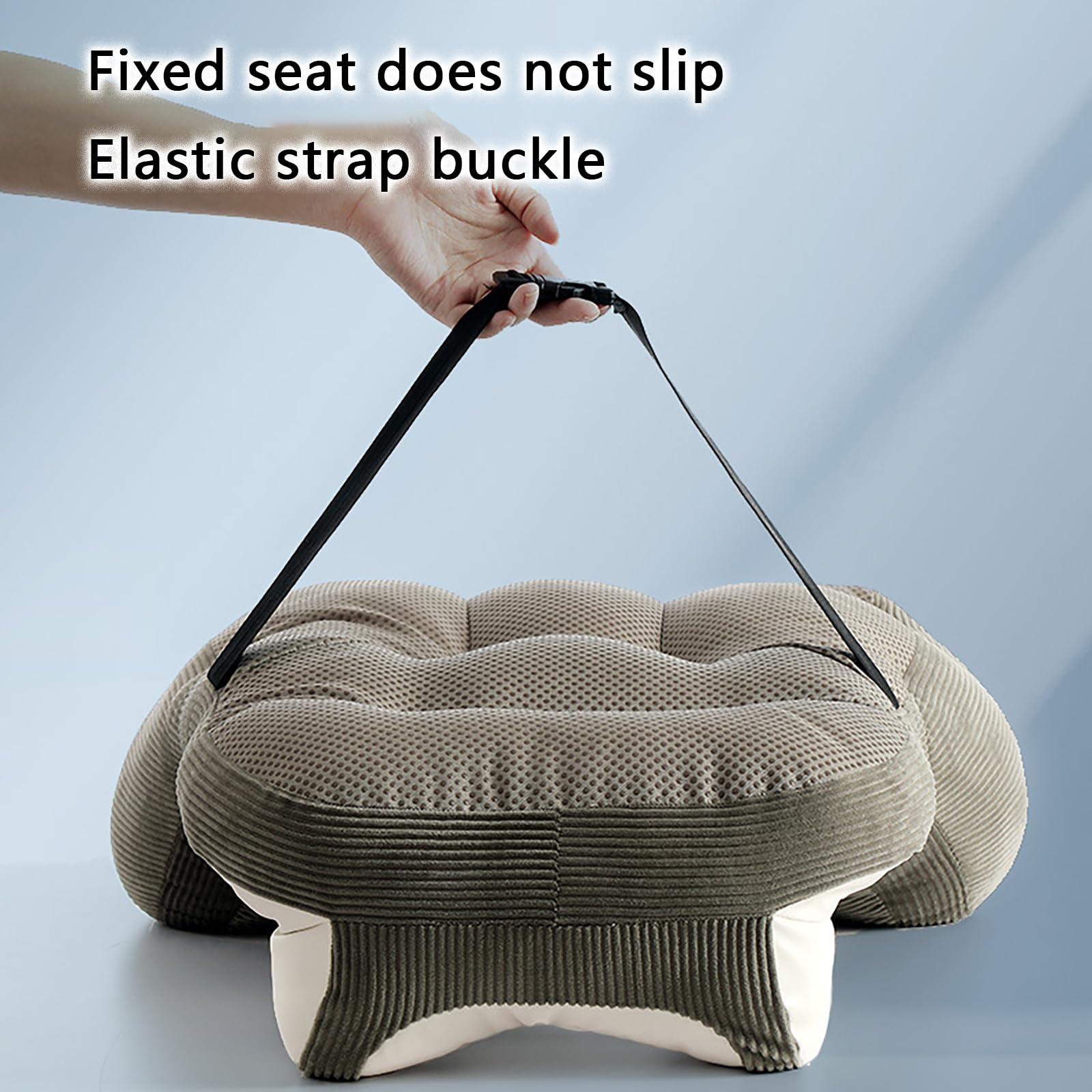 Cuscino di Supporto per la Schiena in Memory Foam – Cuscino Lombare con Supporto per il Collo – Per Sedia da Ufficio, Sedia a Rotelle, Sedile Auto, Divano, Aereo e Viaggio,Yellow-70*42*20cm