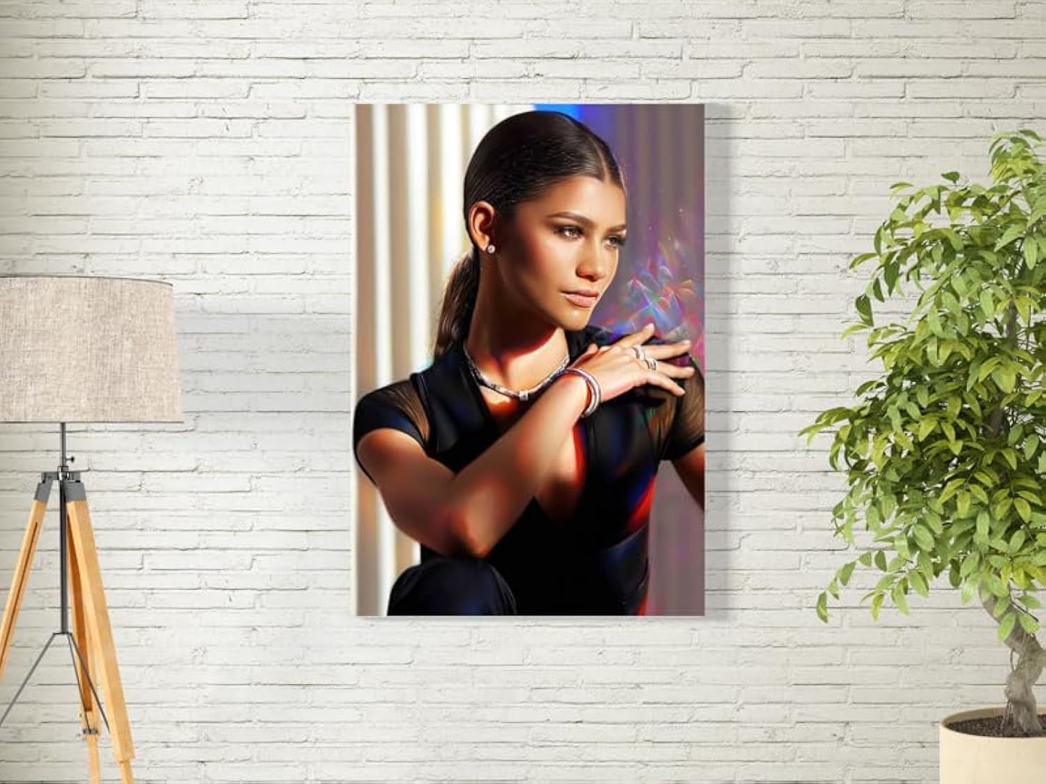 BPA® Zendaya Glowing Wall Art For Decoration Easy To Hang, 55X80Cm, 1Pcs