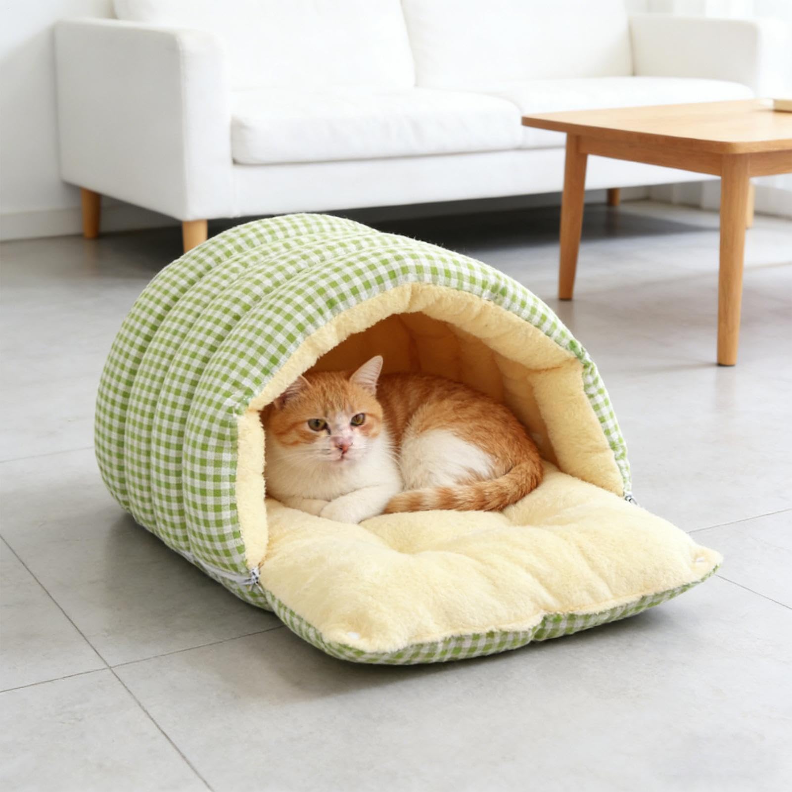 Saco para Gato Manta Térmica Acogedora para Descanso | Saco Cama Cálido para Gatitos Para Invierno Interior Viaje Hogar Dormitorio Sala Balcon
