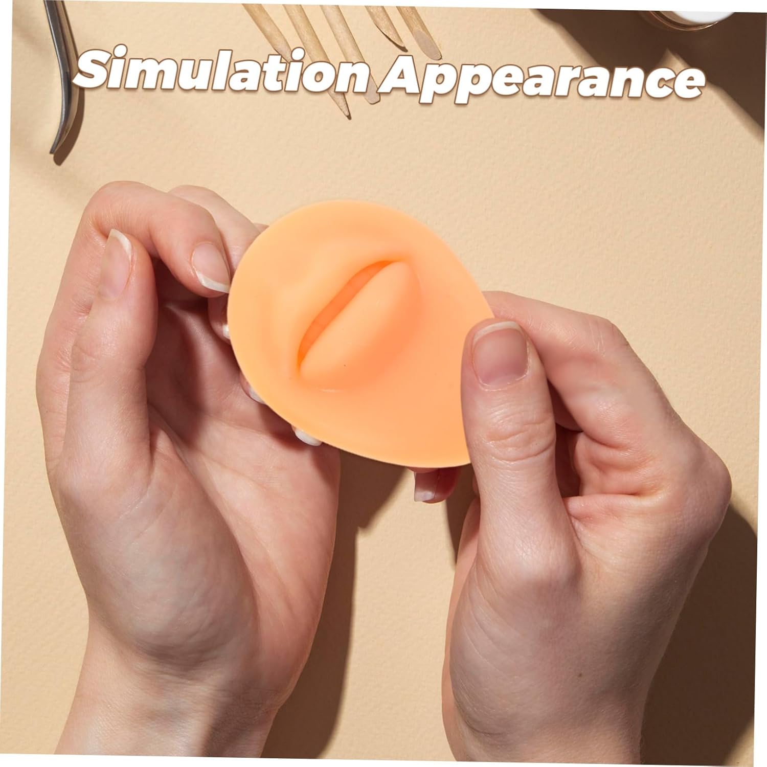Flexible Soft Silicone Model Set Ear Nose Mouth and Tongue Perfect for Piercing Practice and Display