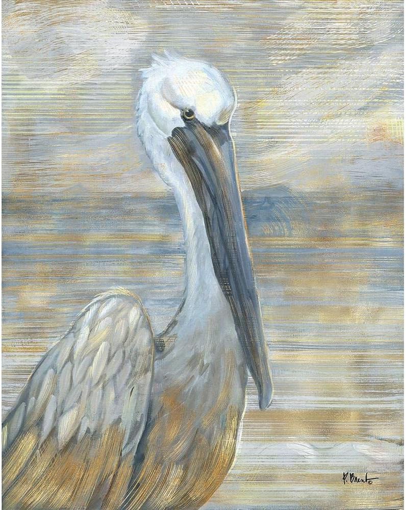 ArtDirect Golden Salty Pelican 16x20 Large Unframed Art Print Poster Ready for Framing by Brent, Paul