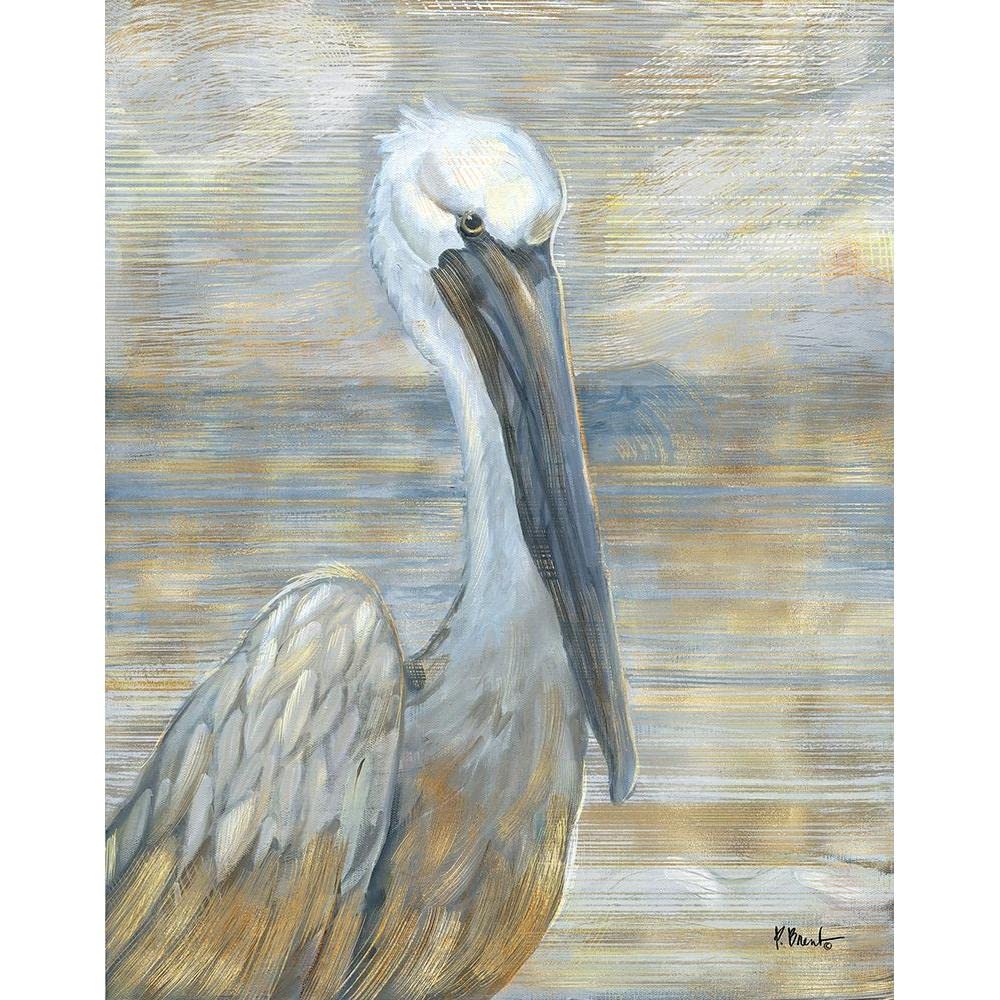 ArtDirect Golden Salty Pelican 16x20 Large Unframed Art Print Poster Ready for Framing by Brent, Paul