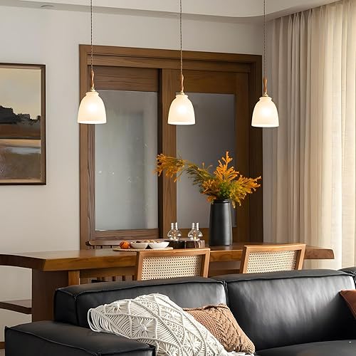 Miniatura 7 de Paquete de 6 pantallas de vidrio esmerilado blanco, cubiertas de vidrio con forma de campana, reemplazos de lámparas de ventilador de techo,