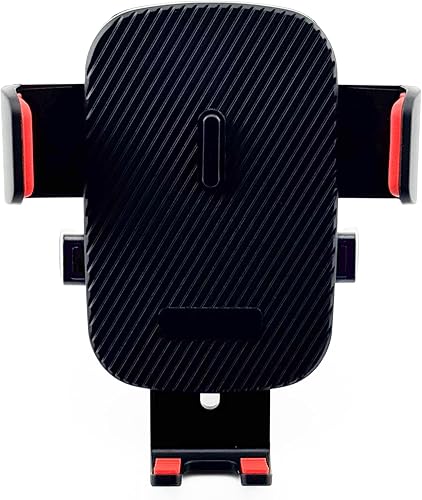 Miniatura 2 de Soporte para teléfono con brazos de bloqueo automático, ajuste universal, color negro