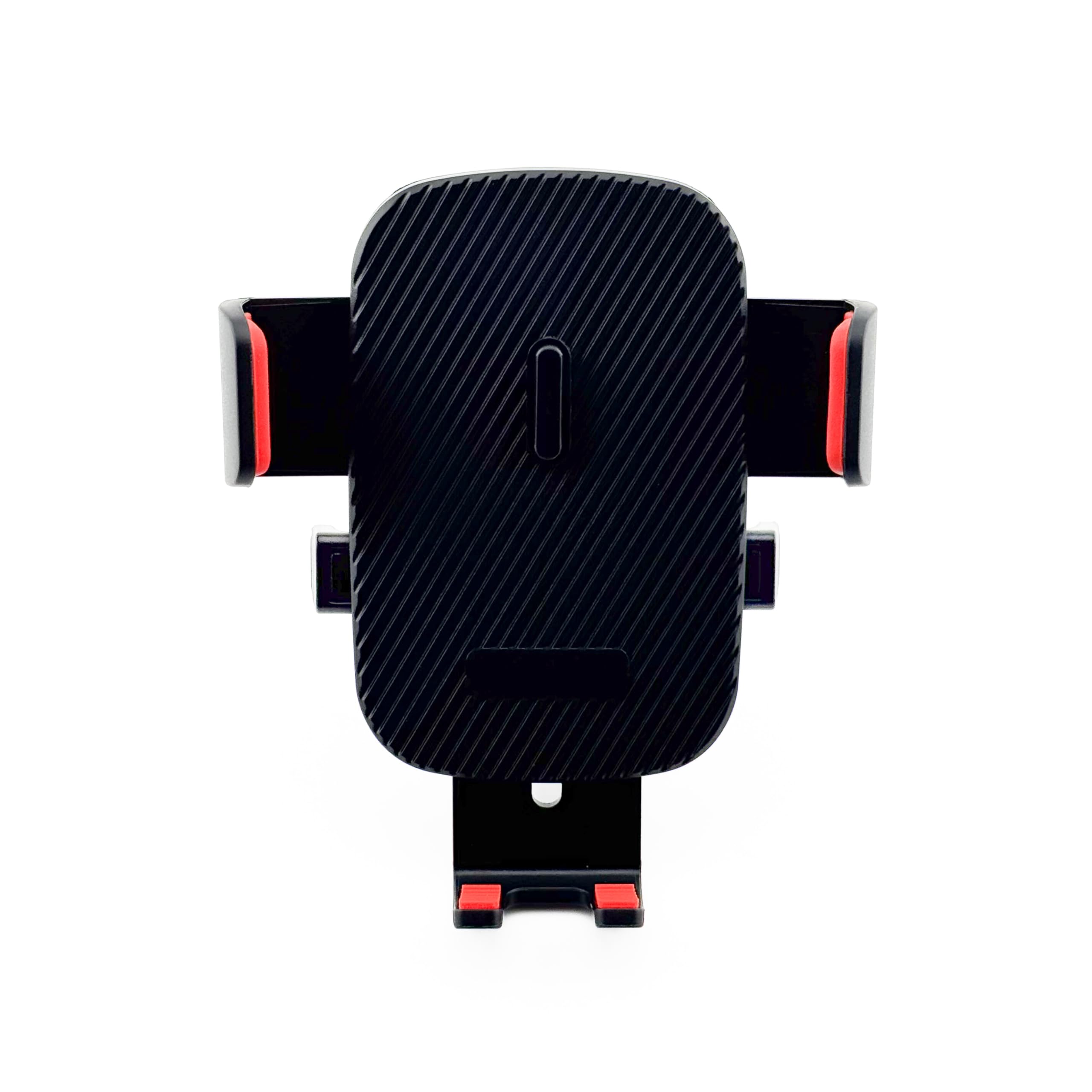 Soporte de teléfono para rejilla de ventilación de coche con brazos de bloqueo automático, ajuste universal, color negro