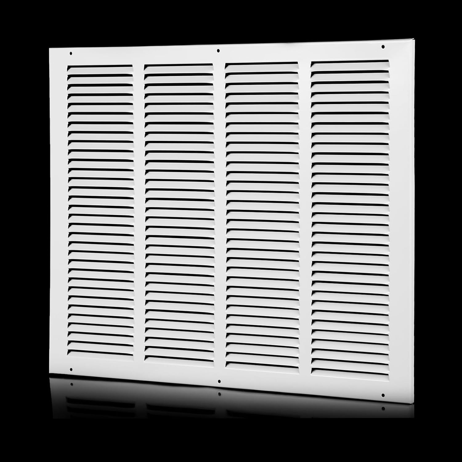 20x16 Air Return Grille(Duct Opening Size),Air Return Vent Cover,Flat Vent Cover,Rejillas De Aire Acondicionado Para Casa,Return Air Grilles,Outer Dimensions:21.75"Wx17.75"H(20"W x 16"H, Duct Opening)