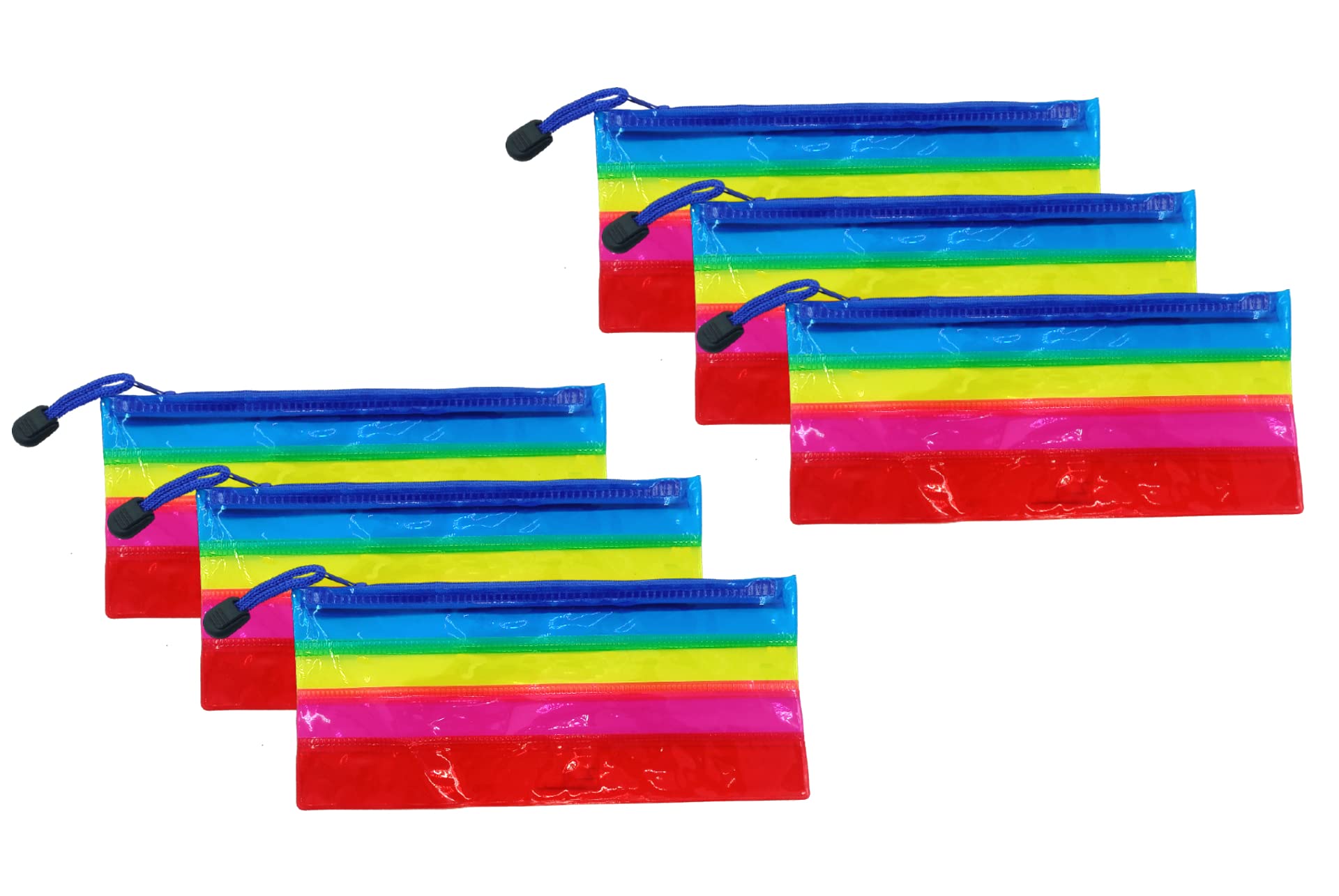 ShubhKraft Birthday Return Gift in Bulk for Kids | Semi Transparent Pencil Pouches/Stationery Pouch with Zipper Lock/School Supplies for Kids Boys & Girls (Pack of 6, Multicolor) (B09ZLHQW7T) Amazon Price History, Amazon Price Tracker