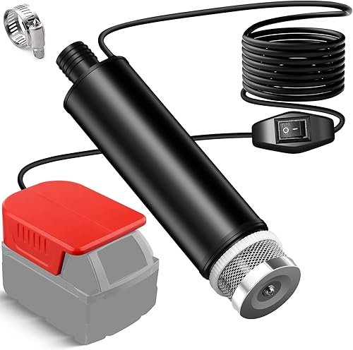 Miniatura 10 de Bomba de transferencia de agua compatible con batería Makita de 18V, bomba de agua sumergible de 12V de 635GPH con filtros de sedimentos
