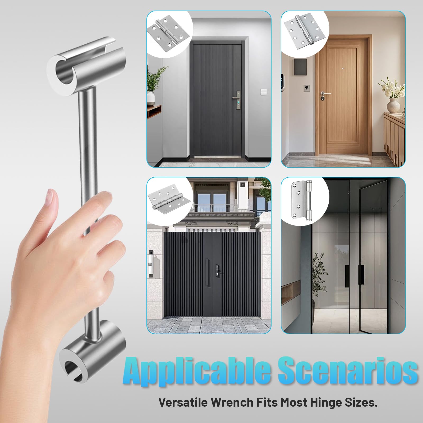 Door Hinge Adjustment Tool - Fix Sagging Doors -7