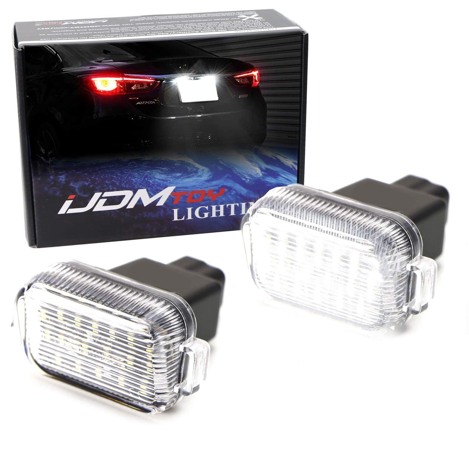 Amazon.com: iJDMTOY OEM-Fit 3W Full LED License Plate Light Kit