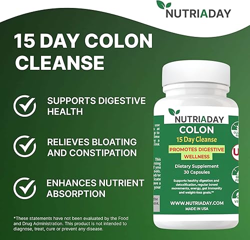 Miniatura 3 de Limpieza de colon 15 días - Solución avanzada de salud intestinal - Limpieza desintoxicante para humanos con cáscara sagrada, cáscara de psyllium y
