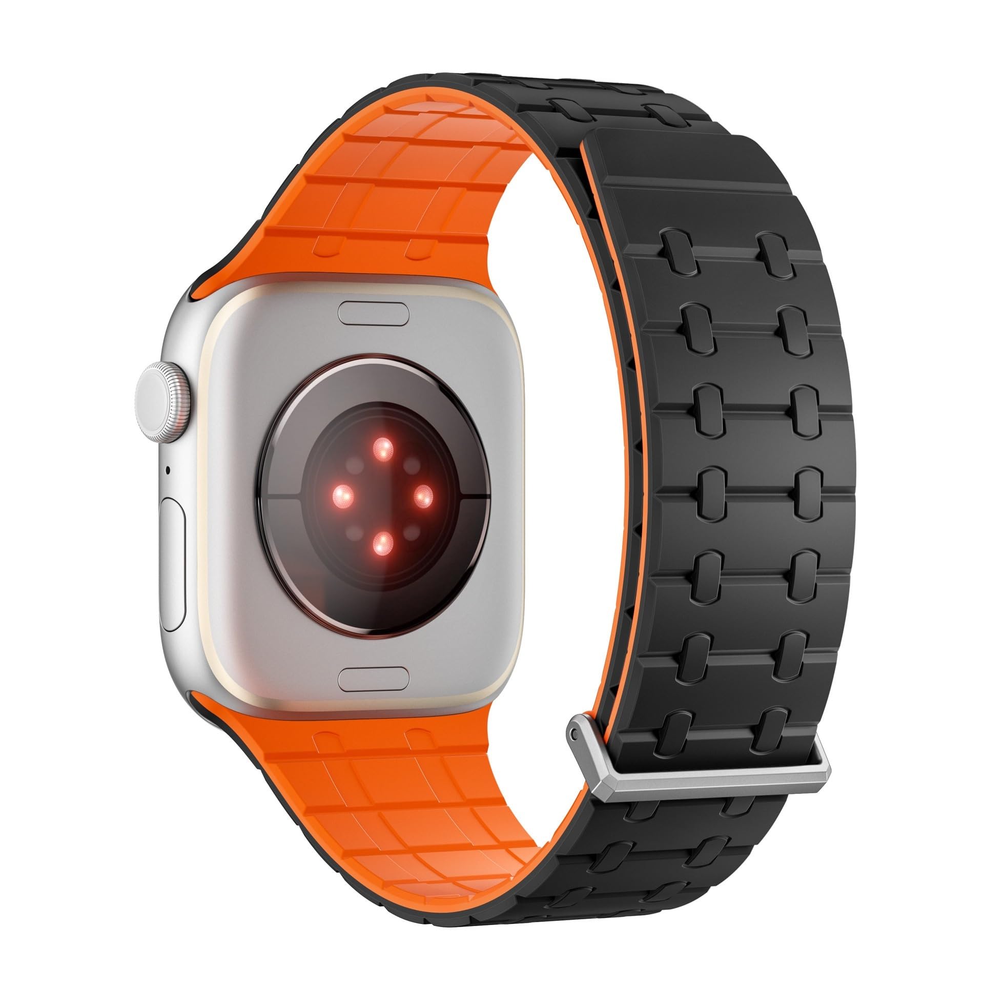 JDIME Per Apple Watch band 49mm 46mm 45mm 44mm 42mm Cinturini magnetici in silicone 10th Cinturino in silicone impermeabile
