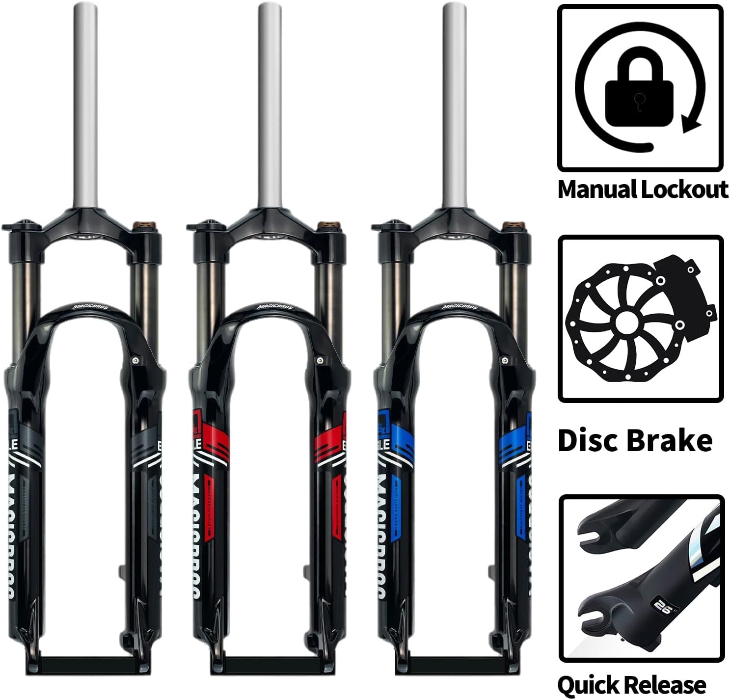 26/27.5/29インチ マウンテンバイク用サスペンション・フォーク