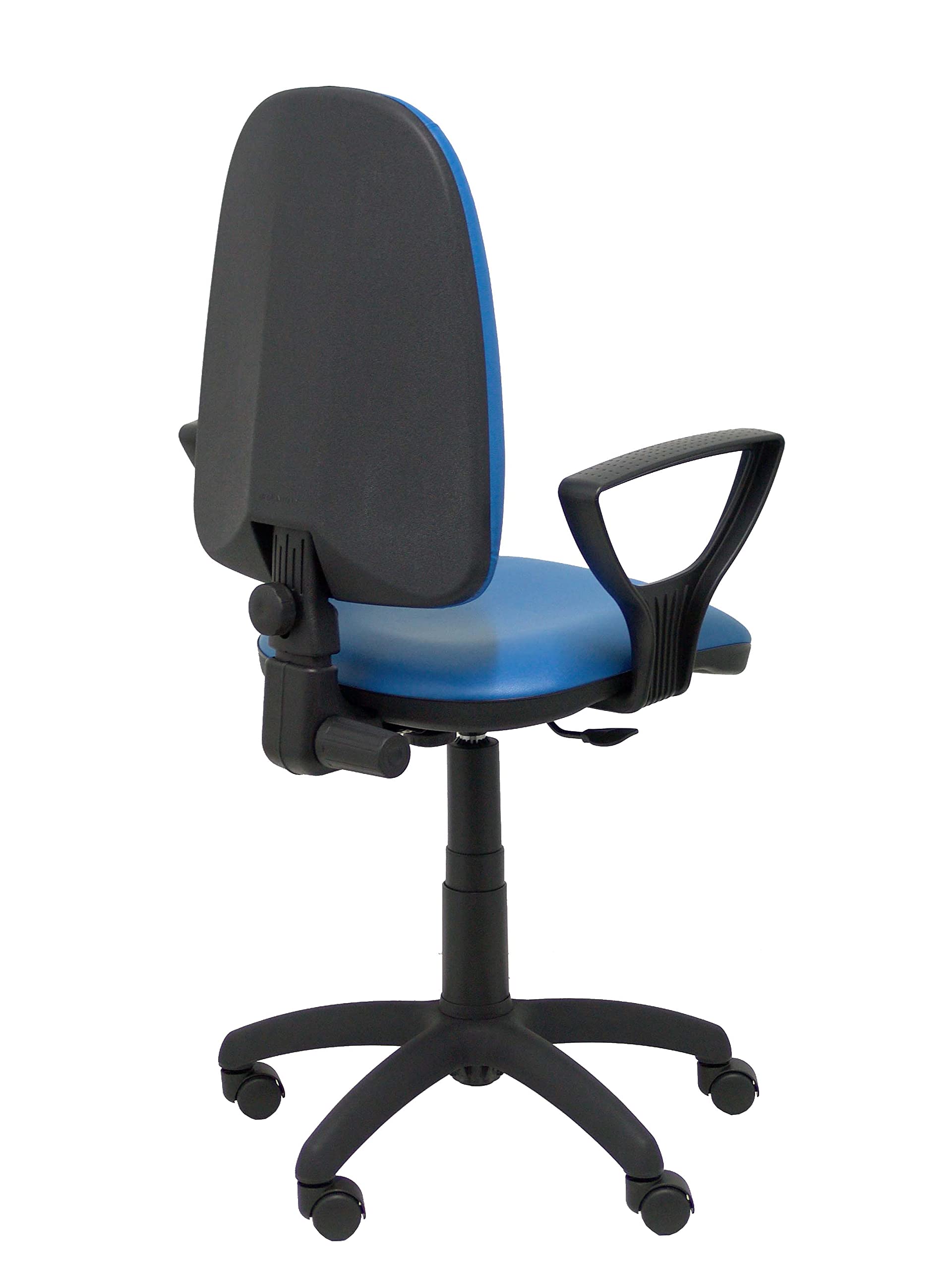 Silla Ayna similpiel Azul con Brazos