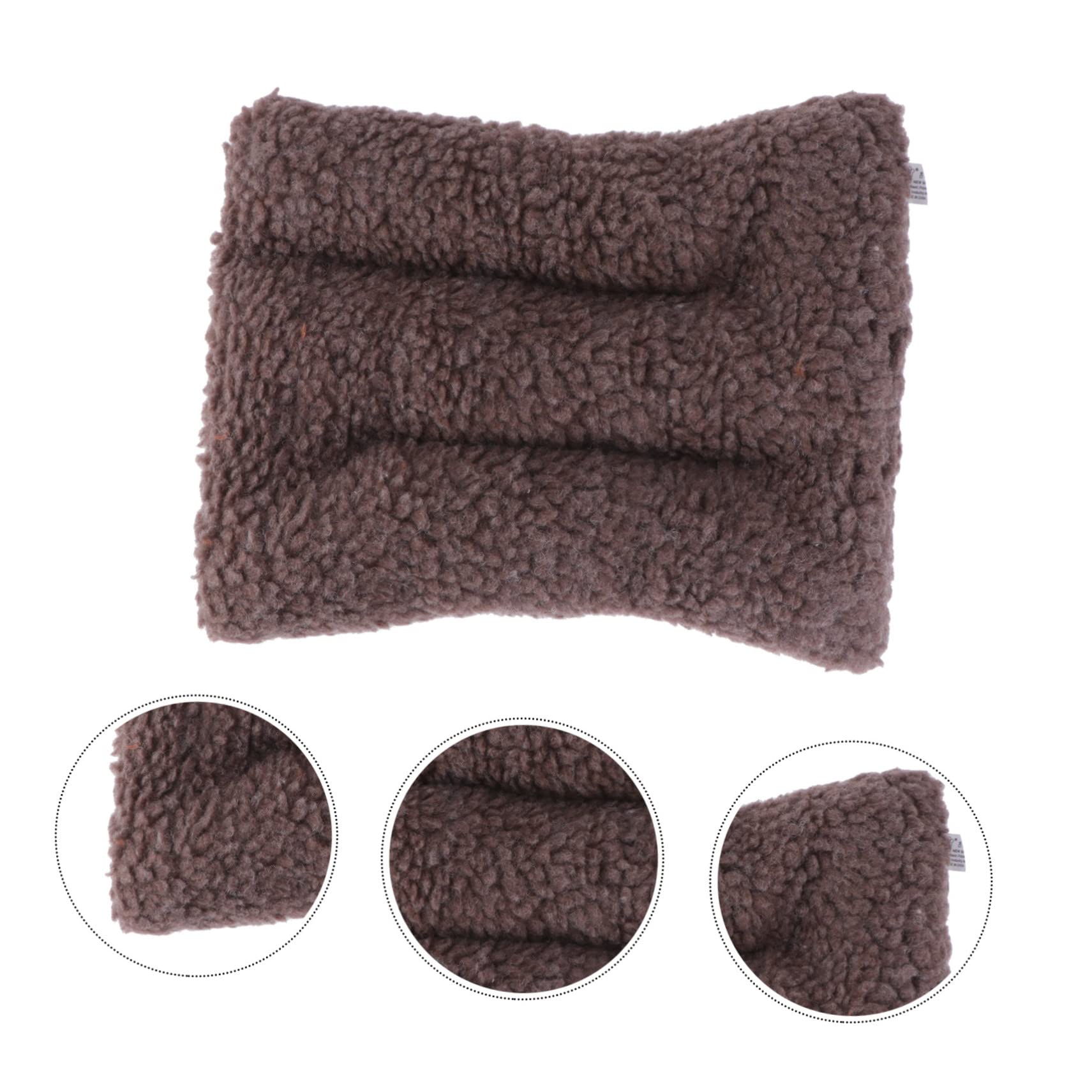 Mikikit Comfortable Pet Cushion Mattress for Animals Soft Pad for Hamster Puppy and Cat Sleeping Playing and Resting S Random Color and Pattern