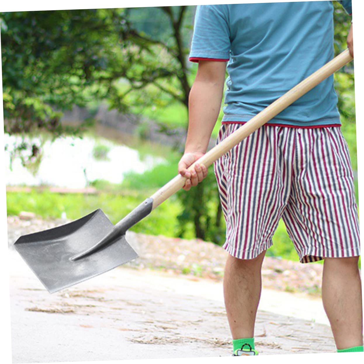 Pala de Jardinería de Acero para Compostaje, Ligera y Práctica | Uso Diario en Huerto y Exterior, Diseño Racional, Repuesto sin Mango, para Hombres y Niños