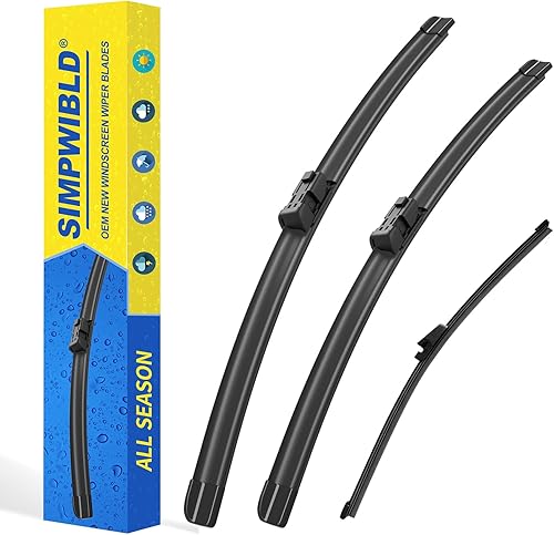 Vista 122 de SIMPWIBLD 3 limpiaparabrisas de repuesto para Hyundai Santa Fe/2013-2016 Mazda CX-5/2001-2007 Toyota Corolla 2007-2012, repuesto de equipo original