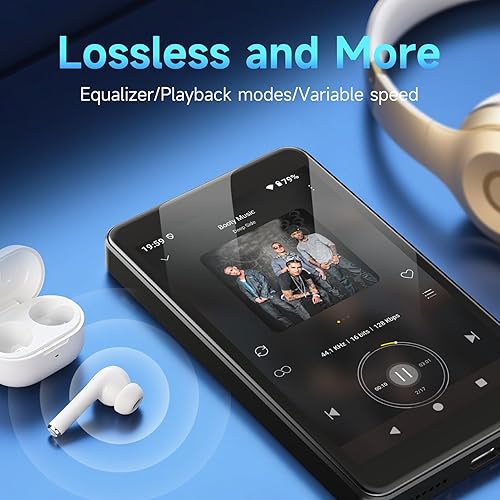 Miniatura 7 de Reproductor de MP3 Android 14 con Spotify, Play Store, Yaxa Music, Audible, Libby, pantalla táctil de 4 pulgadas, reproductor de música MP4