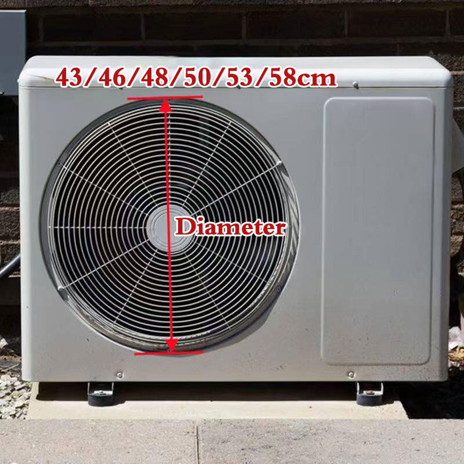 Deflettore per condizionatore d'Aria Esterno,Deflettore in Acciaio Inossidabile Resistente alle Intemperie,Antiruggine,Ventilazione,per Le bocchette di Riscaldamento