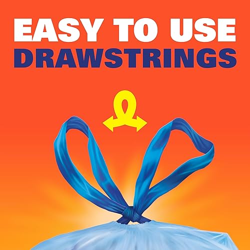 Miniatura 2 de Hefty Blue Trash Bags, Blue, 13 Gallon, 60 Count