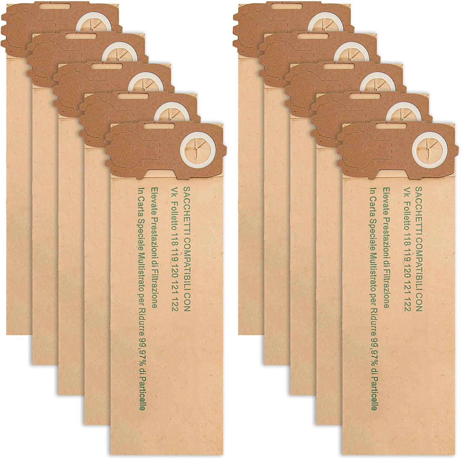 5 Pz/set Sacchetti Per La Polvere Per Vorwerk Folletto VK 118 119 - Foto 12