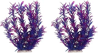 Tanque De Plástico Ornamento Artificial Paisagem Aquática Cm Decorações Bela Planta Grama Plantas De Aquário Decoração Roxa Água Subaquática Para Aquários Mini Peixes