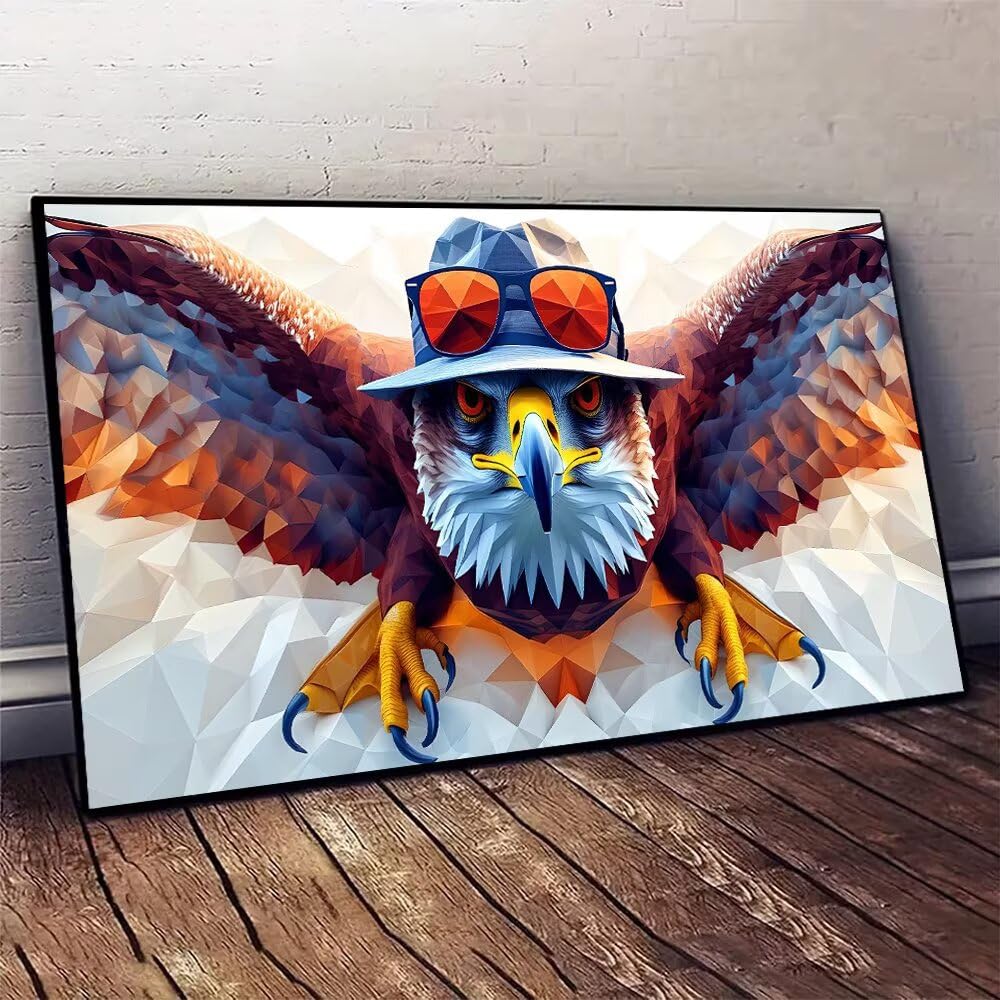 Malowanie po numerach, orzeł, uroczy, 70 x 140 cm, do malowania po numerach, dla dorosłych, dla początkujących, rękodzieło dla dorosłych, sztuka, zestaw do malowania akrylowy, dekoracja do użycia dla