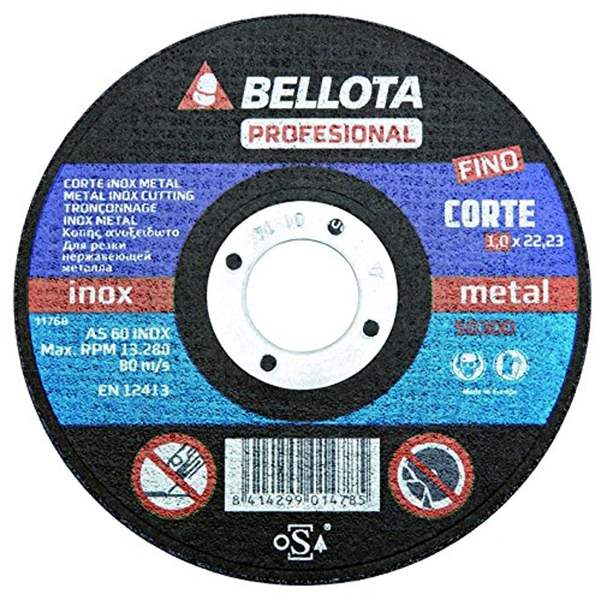 Bellota 50300-125 – OPEN DISC PROF.C.INOX 125