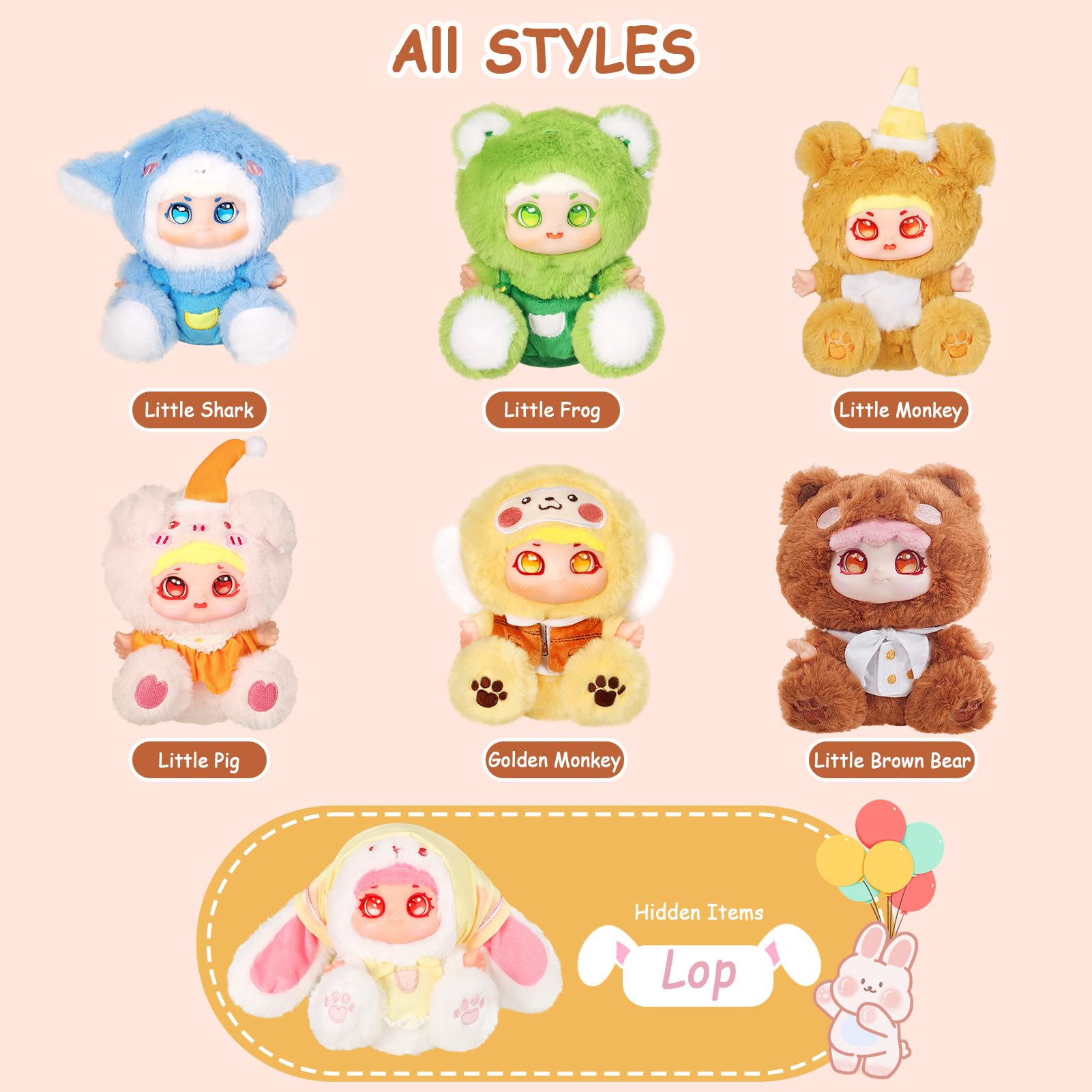 Zoo Tour Series - Vinyl Plush Blind Box, Cute Blind Box Figures