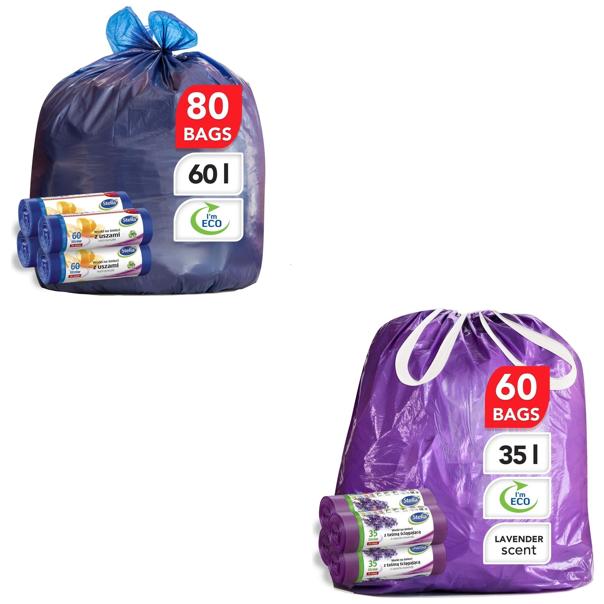 Stella pack Bundle Sacchi per Spazzatura Resistenza Ecologica