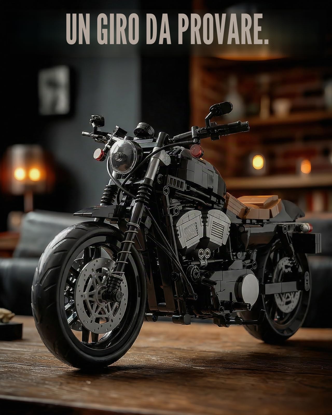 Nifeliz IRON 83 Moto Set Di Costruzioni, Kit Assemblaggio Moto per Adulti, Decorazione per la casa o l'ufficio, Idea di Regalo per Uomo, Donna, Lui o Lei (827 Pezzi, NF10342)