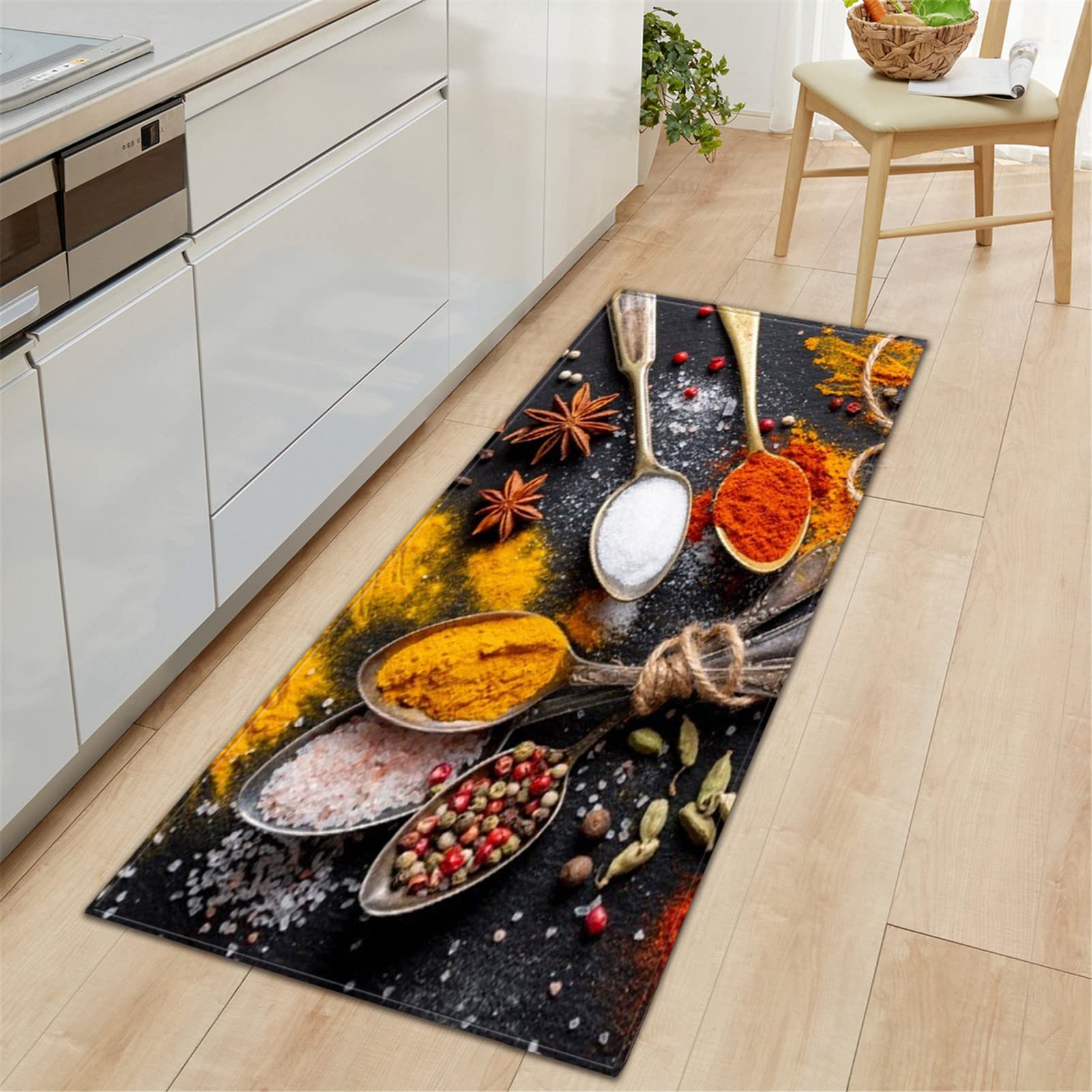 Tapis de vaisselle et épices grand format 80x120cm ultra absorbant