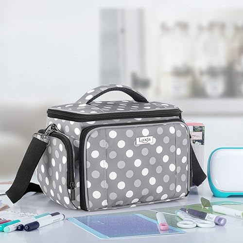 Vista 8 de LUXJA Bolsa de transporte compatible con Cricut Joy, funda de transporte compatible con Cricut Joy y juego de herramientas, bolsa compatible