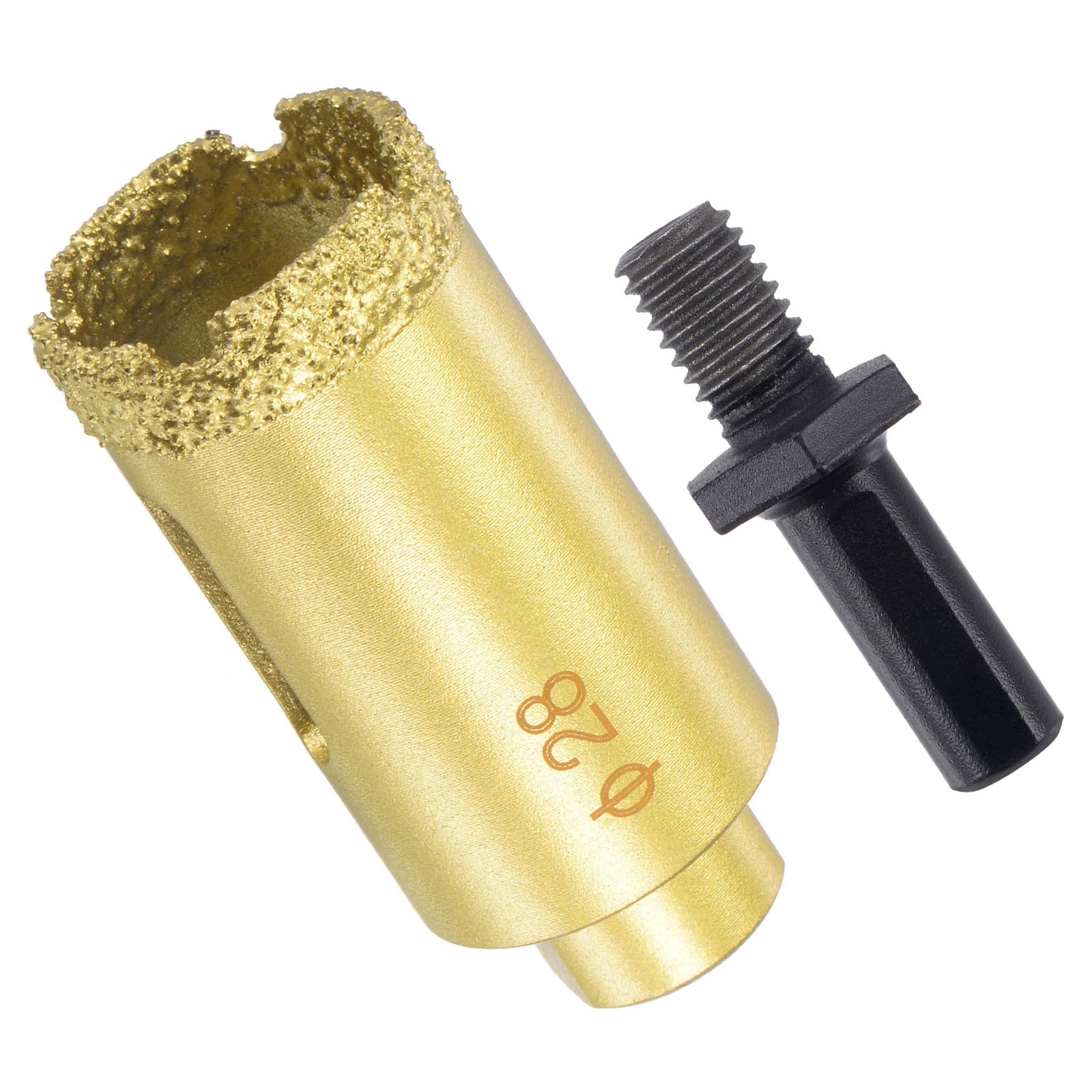 CoCud Diamond Drill Bits Set, 28mm Cutting Diameter, Brazed Diamond Core Drill Bits with M10 Arbor Adapter