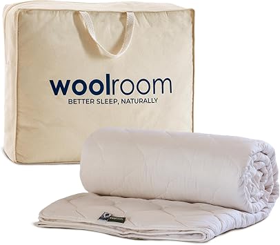 WOOLROOM Classic Light Wool Duvet Single 2-5 tog Allergy Friendly Summer Cool Comfort - Traceable Heat Regulating 100% British Wool Bedding for Better Sleep Naturally - Feather and Down Alternative