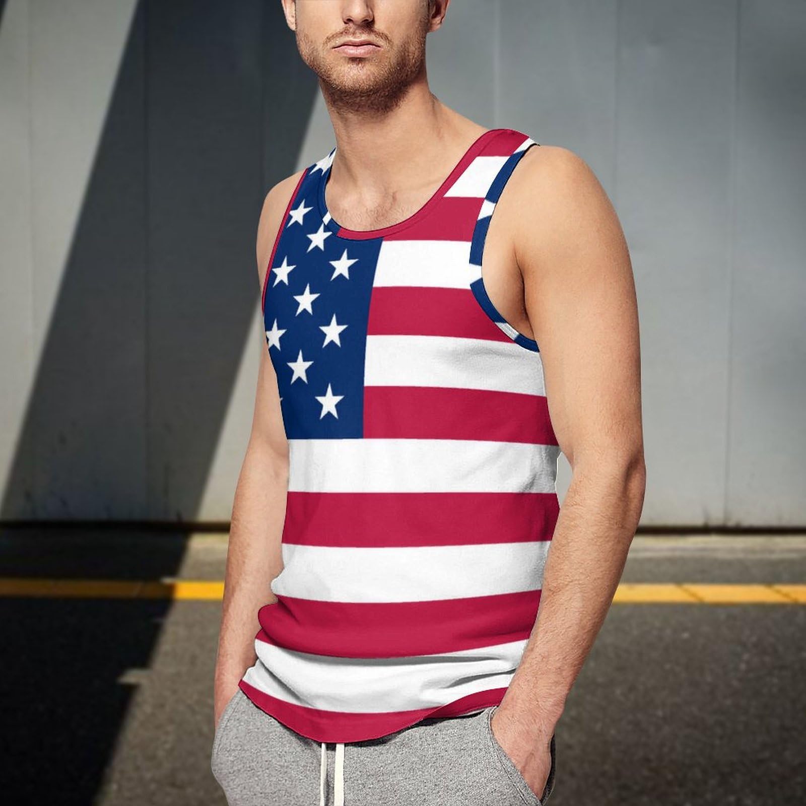 ご購入者様決定 アメリカンタンクトップ 星条旗 ノースリーブ国旗柄 インナー ユニオンジャック Amazon.co.jp: タンクトップ アメリカ 国旗 星条旗 メンズ インナー