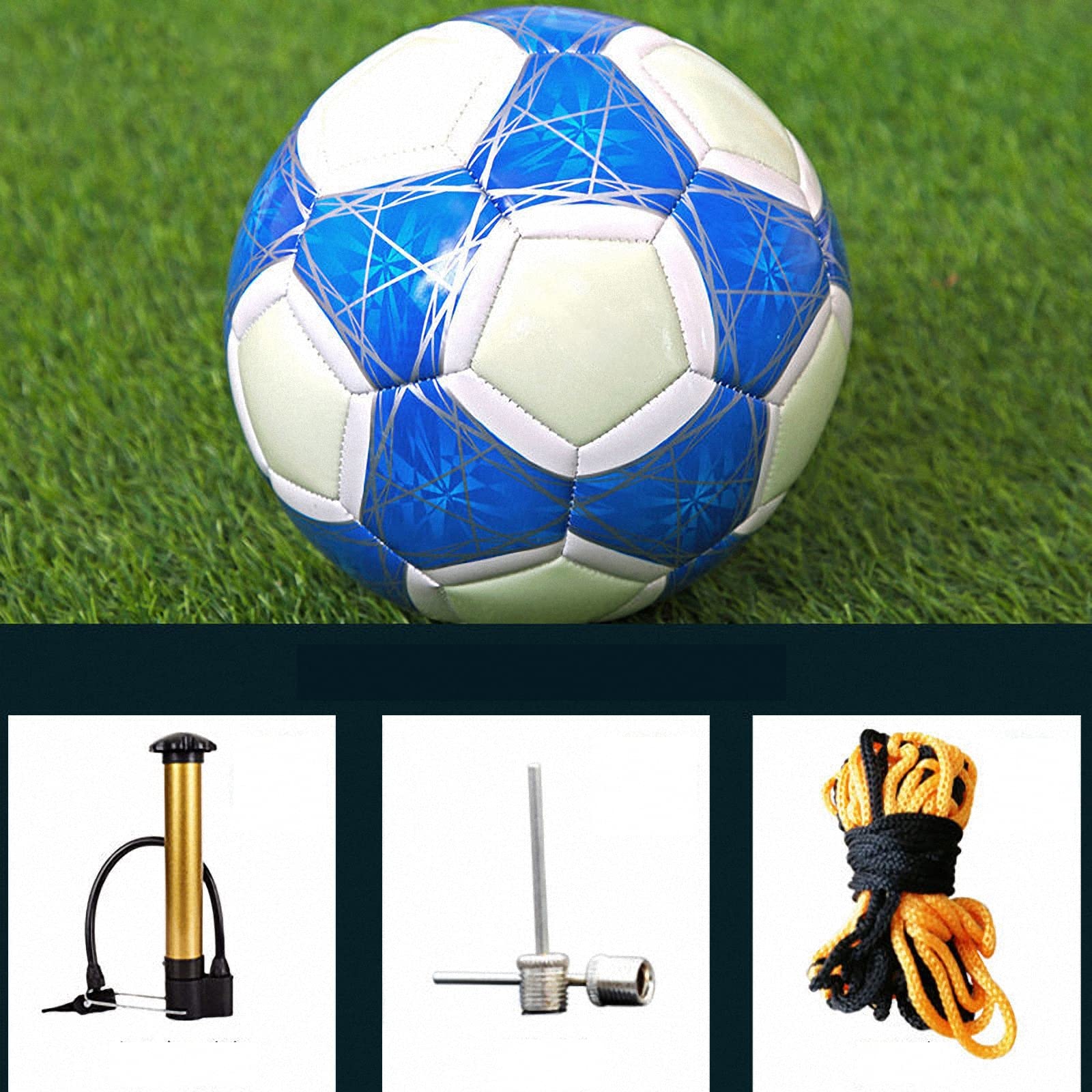 Calcio Fluorescente Giovanile, Allenamento per competizioni Indoor e Outdoor Calcio Luminoso, Calcio Luminoso Antiscivolo Resistente all'Usura, Regali per Amici e Bambini
