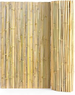 VEVOR Natural Rolled Bamboo Fence, Eco-Friendly Privacy Screen 4 ft H x 8 ft L x 0.75 in D, Decorative Bamboo Fence for Garden, Backyard, Balcony, Patio, Pool Side