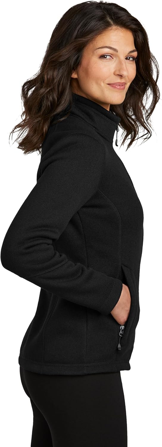 Port Authority Ladies Arc Sweater Fleece Jacket - Image 2