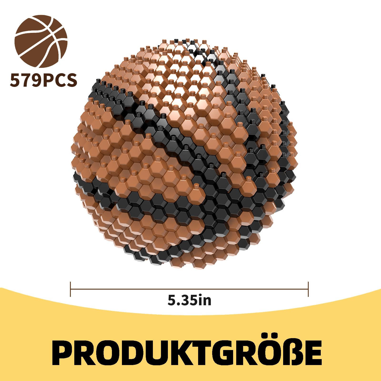 KADELE Juego de bloques de baloncesto, decoración de bloques STEM sofisticados para adultos, juguetes educativos en miniatura 3D para niños a partir de 16 años (579 piezas)