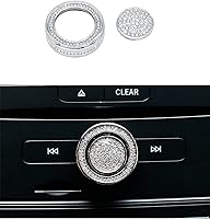 Vista 1 de CONGCONG Bling - Pomos de audio de cristal brillante con diamantes de imitación para tablero de Mercedes Benz