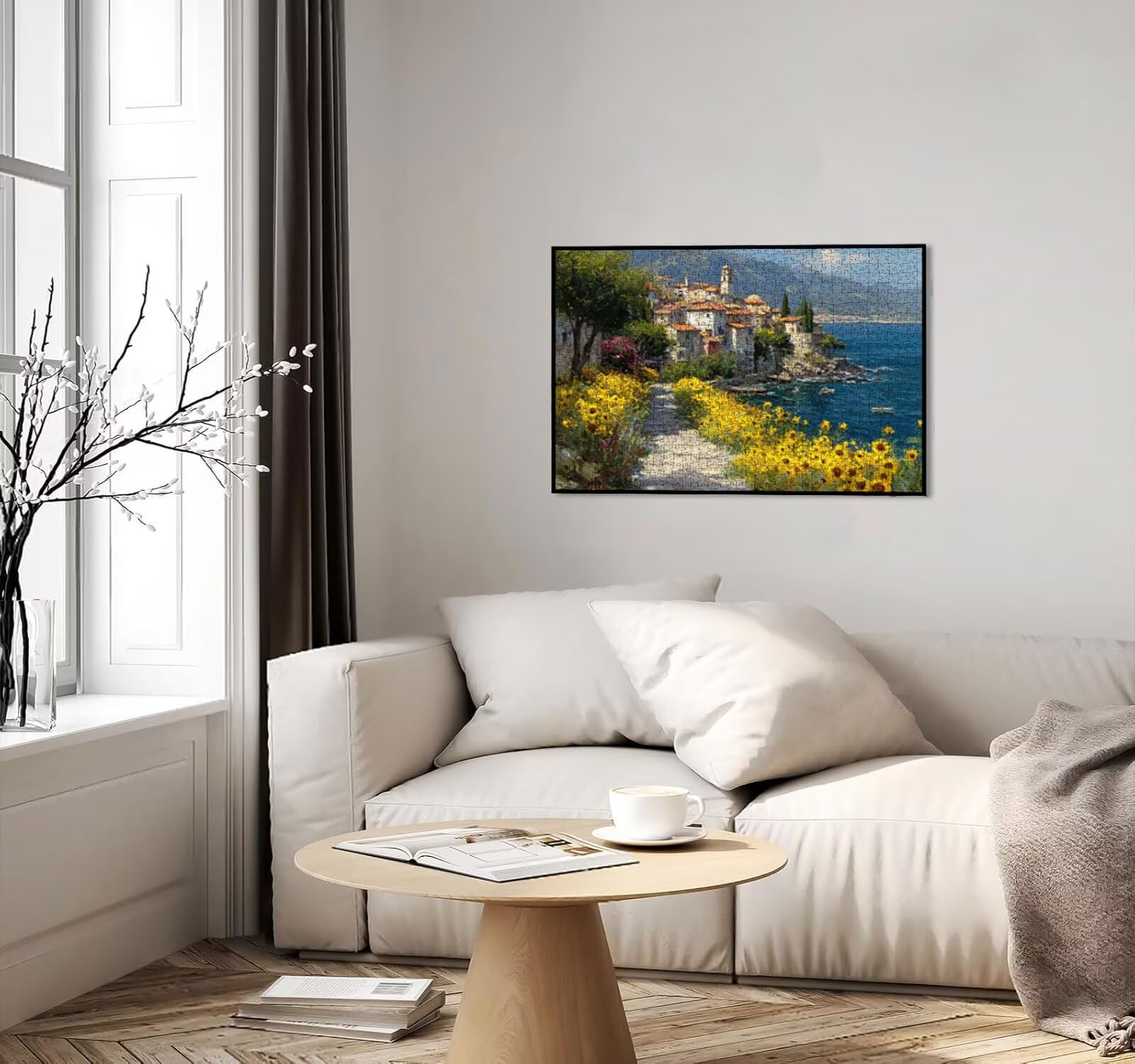 Puzzle dla dorosłych 1000, morze słonecznik, 1000 elementów, puzzle dla dorosłych, klasyczne gry edukacyjne, gry i zajęcia rodzinne, do dekoracji ścian domu, świetny pomysł na prezent R0KH-880
