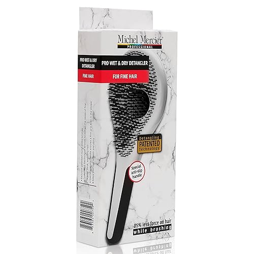 Miniatura 9 de Michel Mercier Pro Wet and Dry Detangler para cabello fino, unisex, 1 cepillo para el cabello