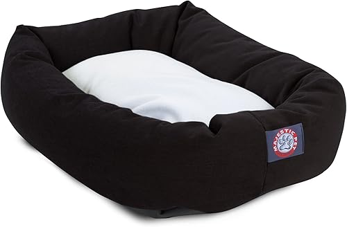 Miniatura 2 de Cama en forma de bagel para perros de Majestic Pet Products, Negro